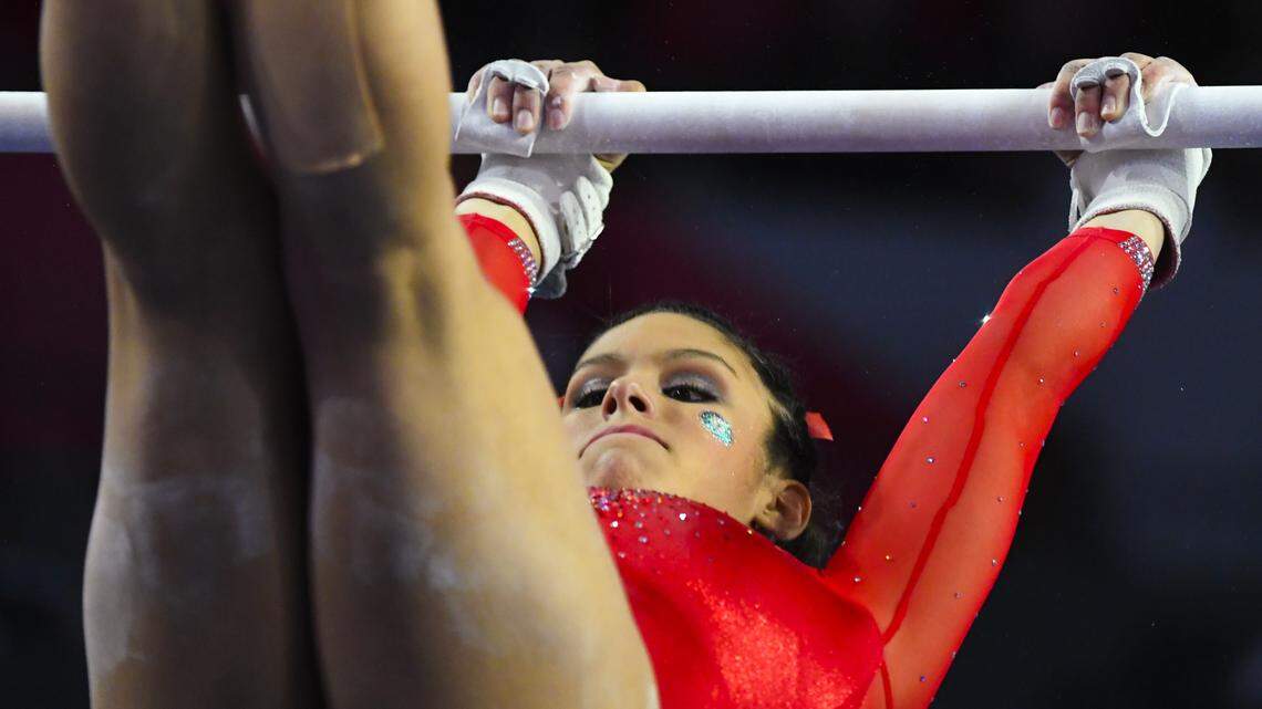 How a boost in bars, vault performances pushed GymDogs to victory over Kentucky