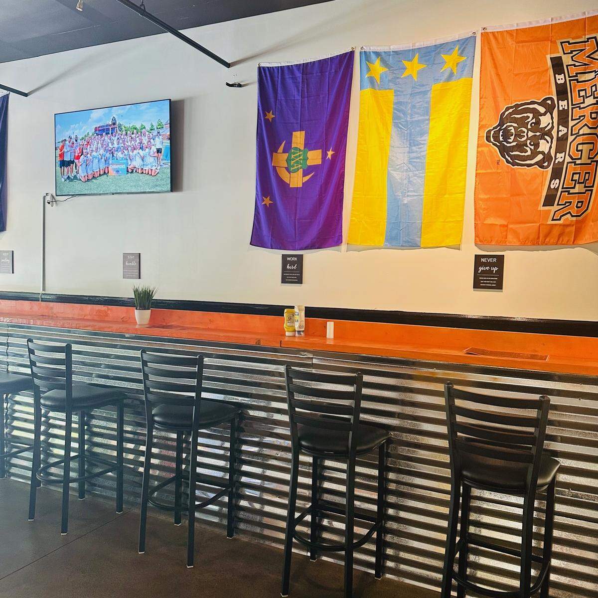 Inside Bear Burgers in Macon.