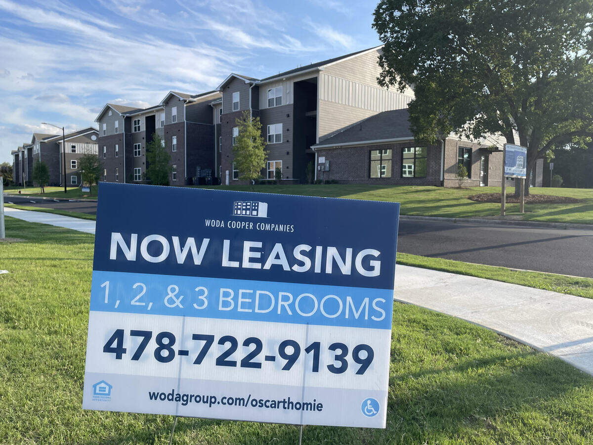 The Terraces at Oscar Thomie, a 90-unit, income-limited apartment complex in Warner Robins, is open and leasing.