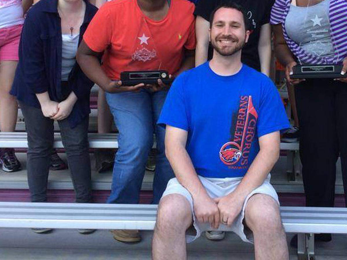 Former Veterans High School Choir Director Jeremy Williams in a picture posted to Facebook in May 2014.