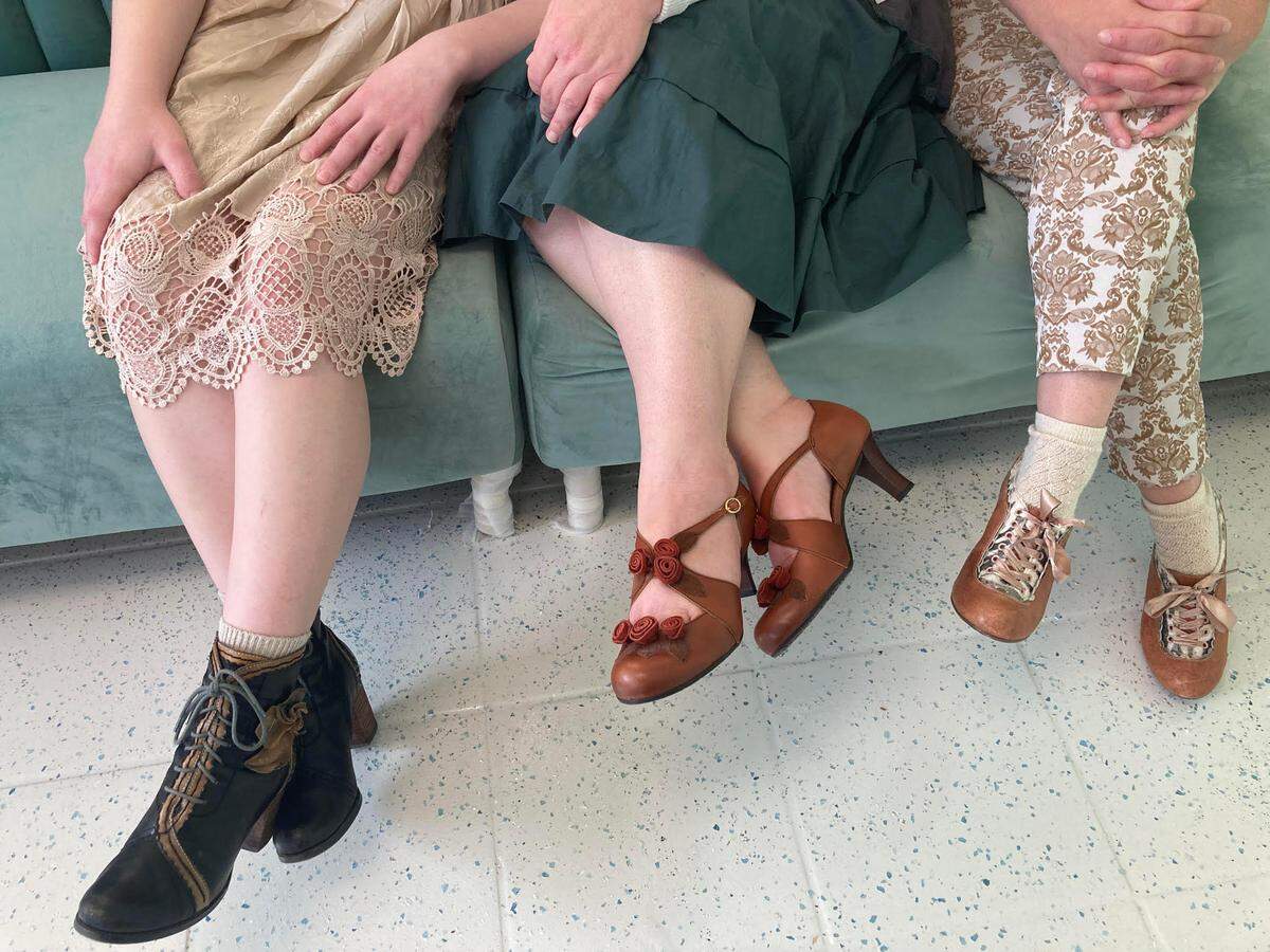 A mother and her two daughters expect to open the Victorian themed Mad Hatter Cafe & Confections in Warner Robins in the fall. They dressed in vintage clothing for The Telegraph interview to promote that theme.