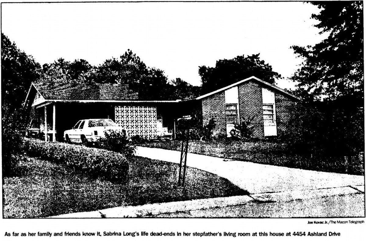 The house on Ashland Drive in southwest Macon where Sabrina Long was living when she vanished in 1991.