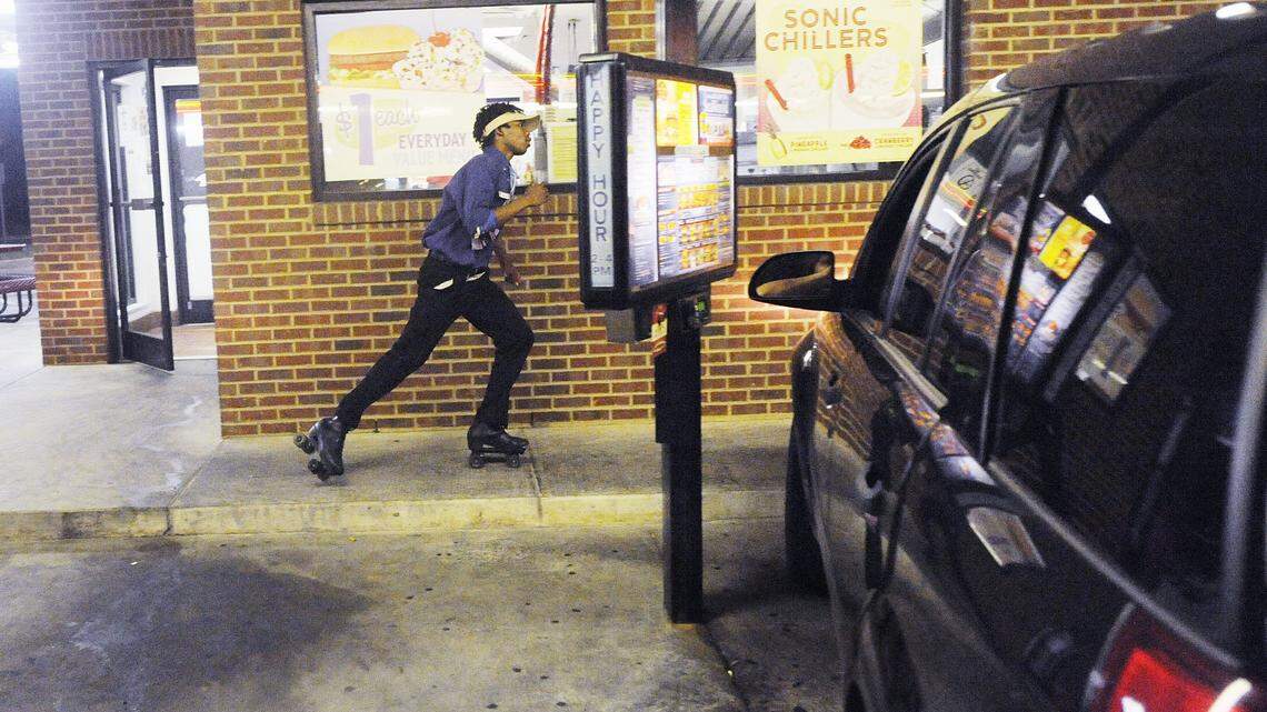 In this archive photo, Aaron Jones was a carhop at the Sonic Drive-in on Peake Road in Macon.