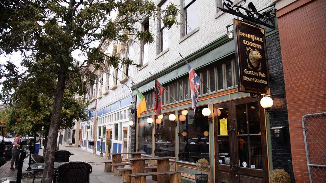 Bearfoot Tavern housed Macon’s first modern grocery store. Do you remember what it was?