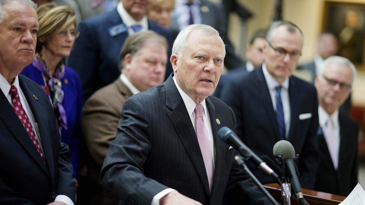 DAVID GOLDMAN/ASSOCIATED PRESSGeorgia Gov. Nathan Deal speaks Tuesday at a news conference on a transportation improvement plan for the state at the Capitol in Atlanta.