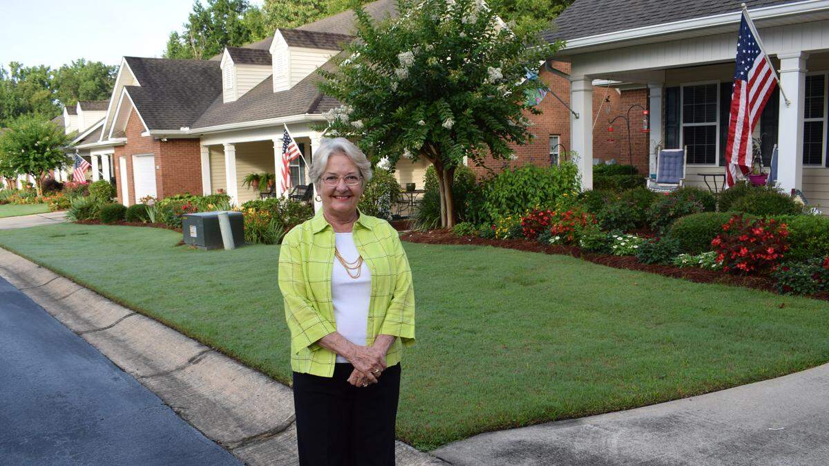Over the past four years, Pat Donnelly has given away dozens of flags to the residents of The Gables at Wolf Creek.