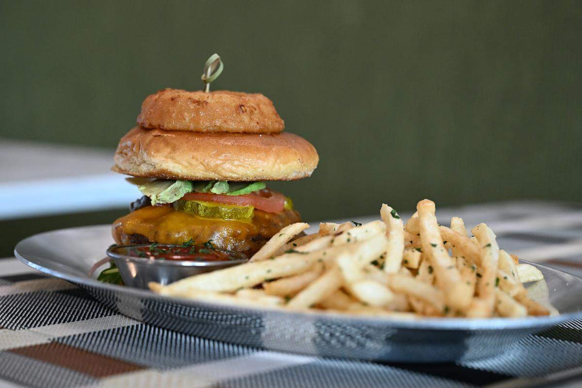 An avocado burger with cheddar cheese is just one of the food offerings from 1824 Kitchen and Bar, located inside Fairfield by Marriott Inn and Suites and TownePlace Suites by Marriott. It’s a new dual-branded hotel at the Georgia National Fairgrounds & Agricenter in Perry, Ga.