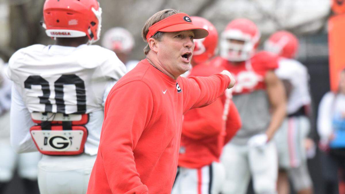 Georgia head coach Kirby Smart.