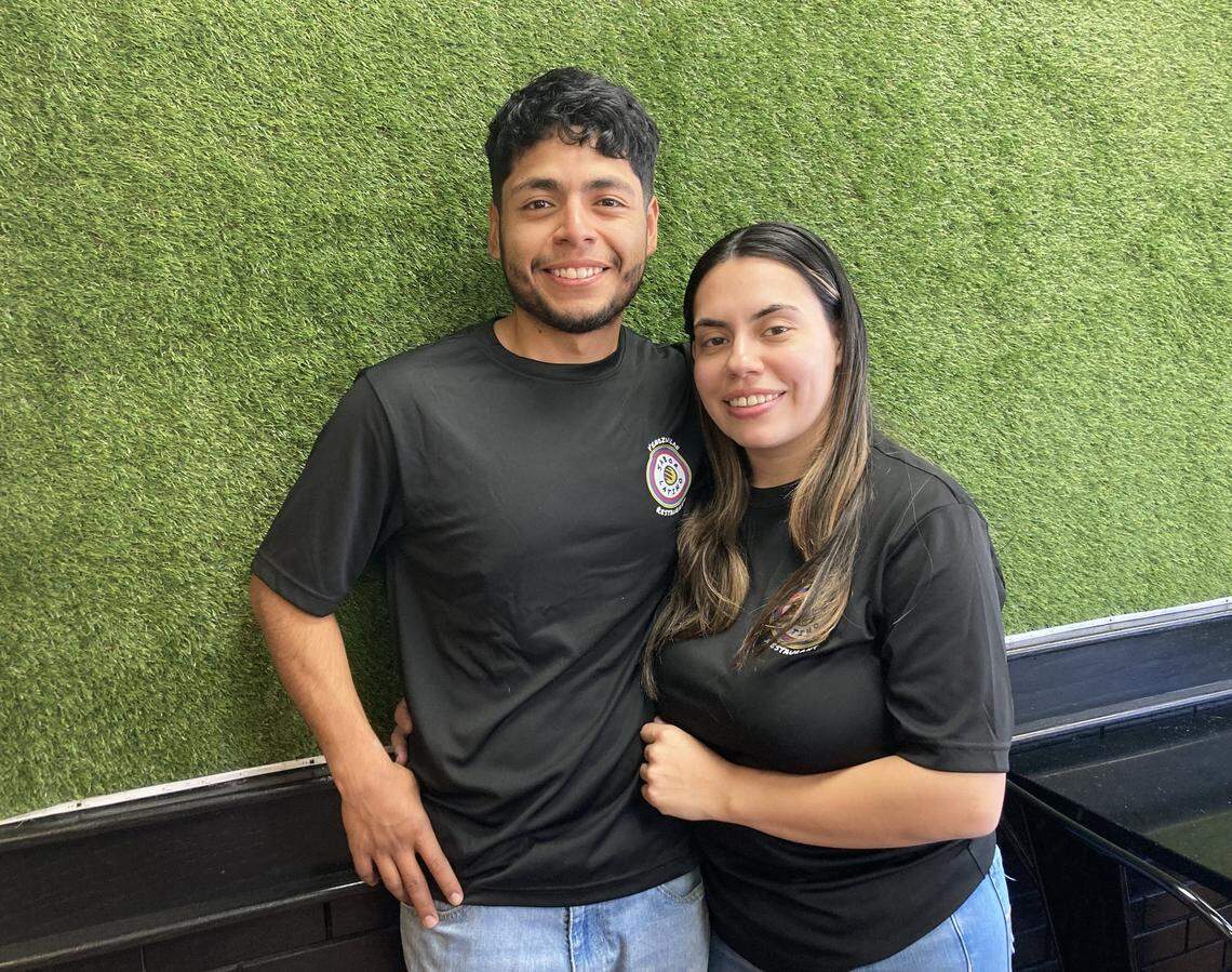 Eduardo and Nairobys Barcenas, owners of Sabor Latino Venezuelan Restaurant at 1996 Watson Blvd. in Warner Robins.