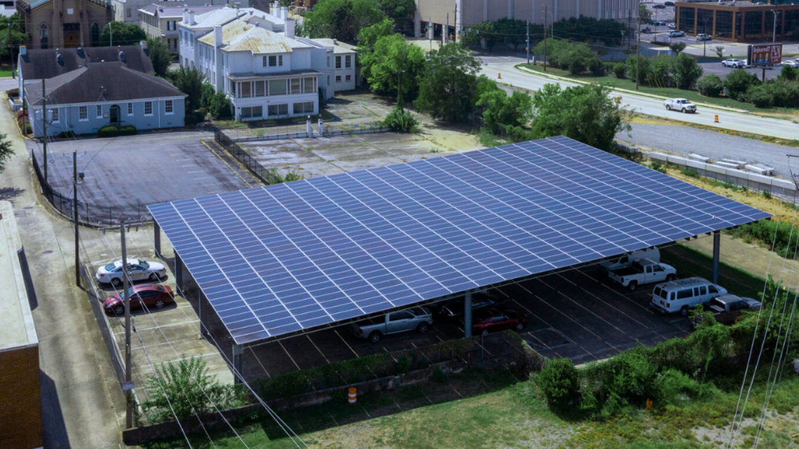 The first private sale of electricity in Georgia was between Cherry Street Energy and Macon-Bibb County at the Sheriff’s Investigative Center.