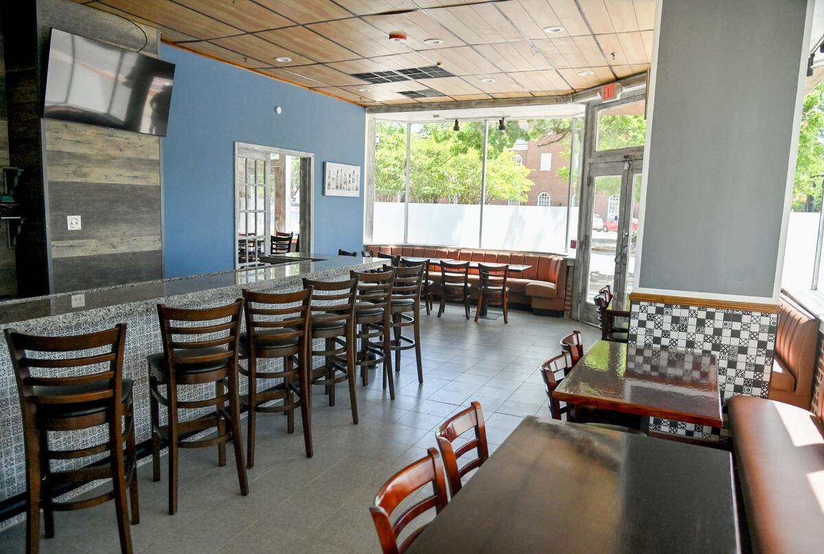 Seating area and bar at 3rd & Cherry located at 379 Third St. in Macon.
