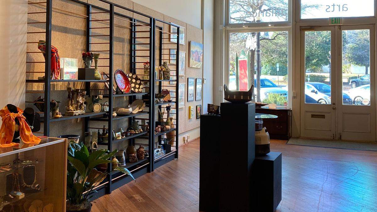 Macon Arts Alliance’s remodeled front gallery will be on display as well as artist’s work in galleries and shops across downtown during First Friday celebrations.