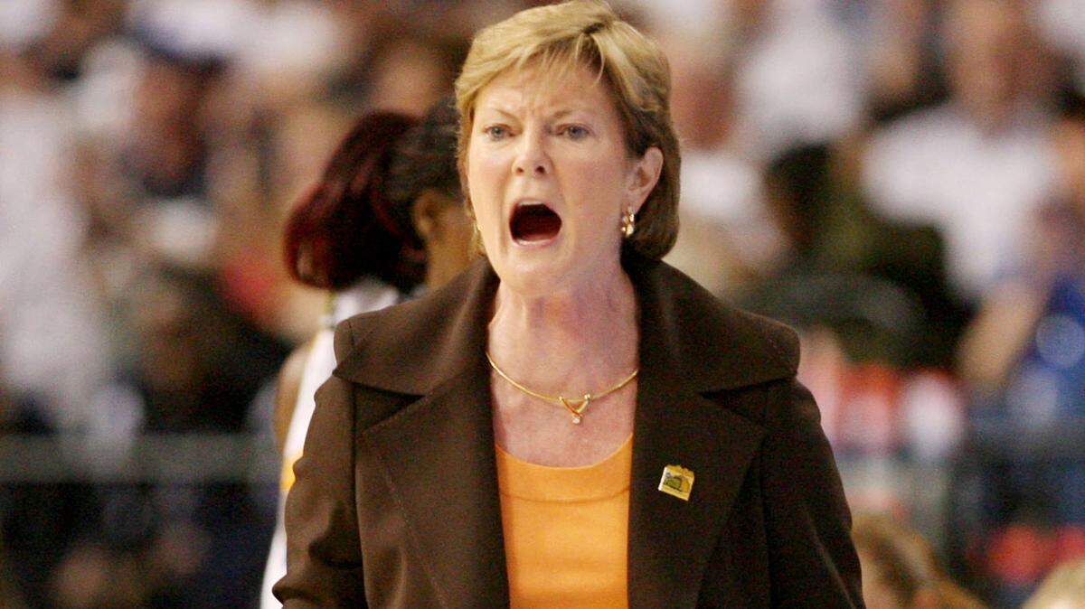Tennessee head coach Pat Summit finished her career as the all-time winningest college basketball head coach, men or women.