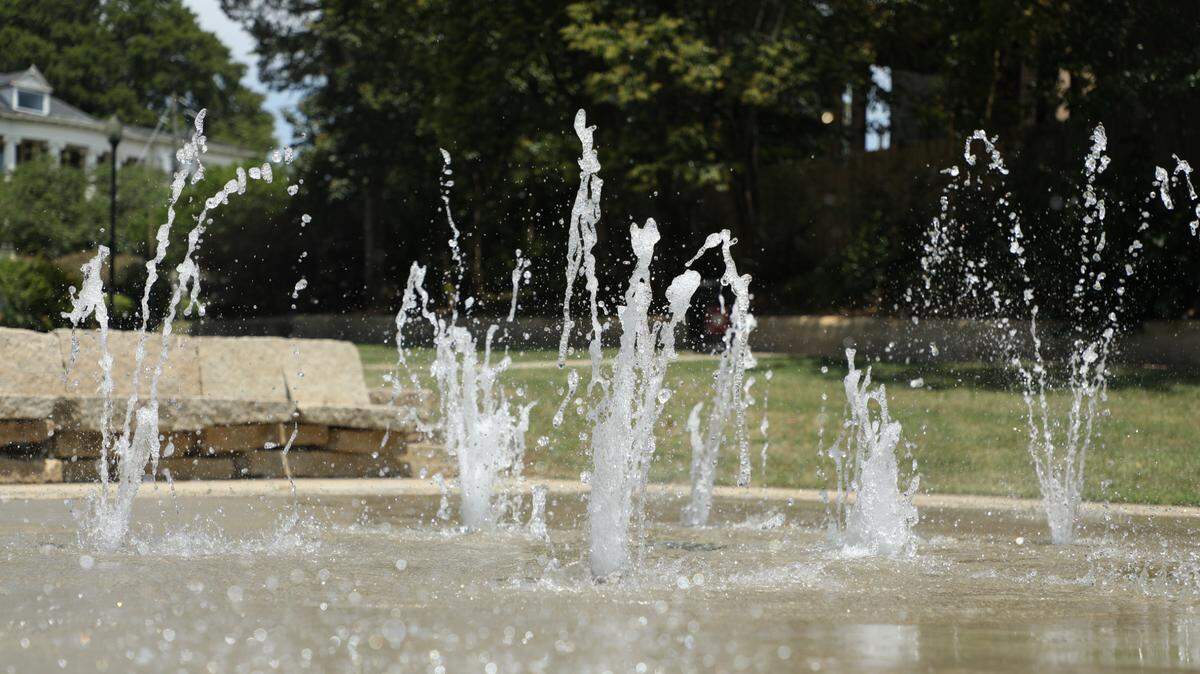 The Daisy Park splash pad is one way Maconites are beating the heat as temperatures soar this summer.
