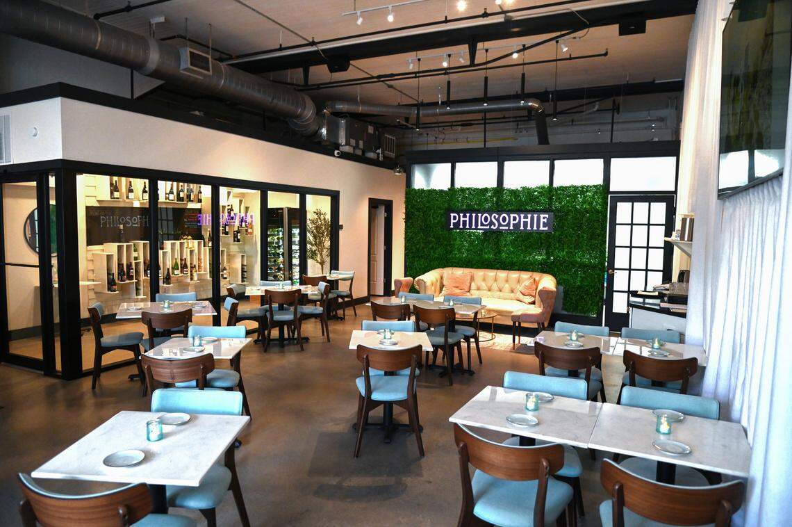 Dining room at Philosophie at 616 Poplar St. in Macon.