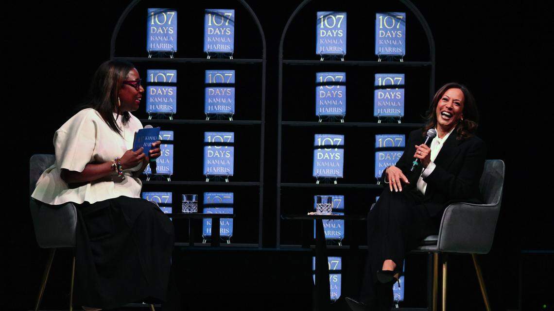 In Macon, Kamala Harris talks food, FBI election raid, what’s next