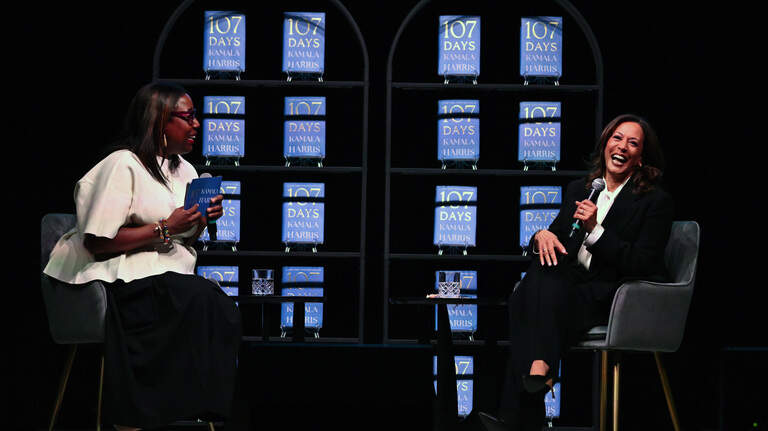 In Macon, Kamala Harris talks food, FBI election raid, what’s next
