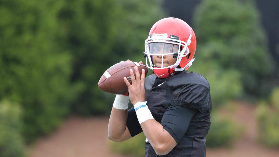 Georgia quarterback Justin Fields