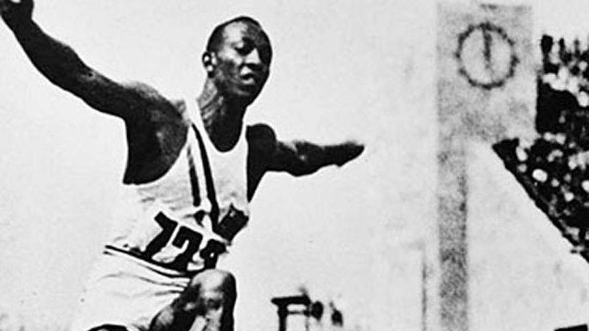 At the 1936 Berlin Games, Jesse Owens won the long jump, 100, 200 and 4x100.