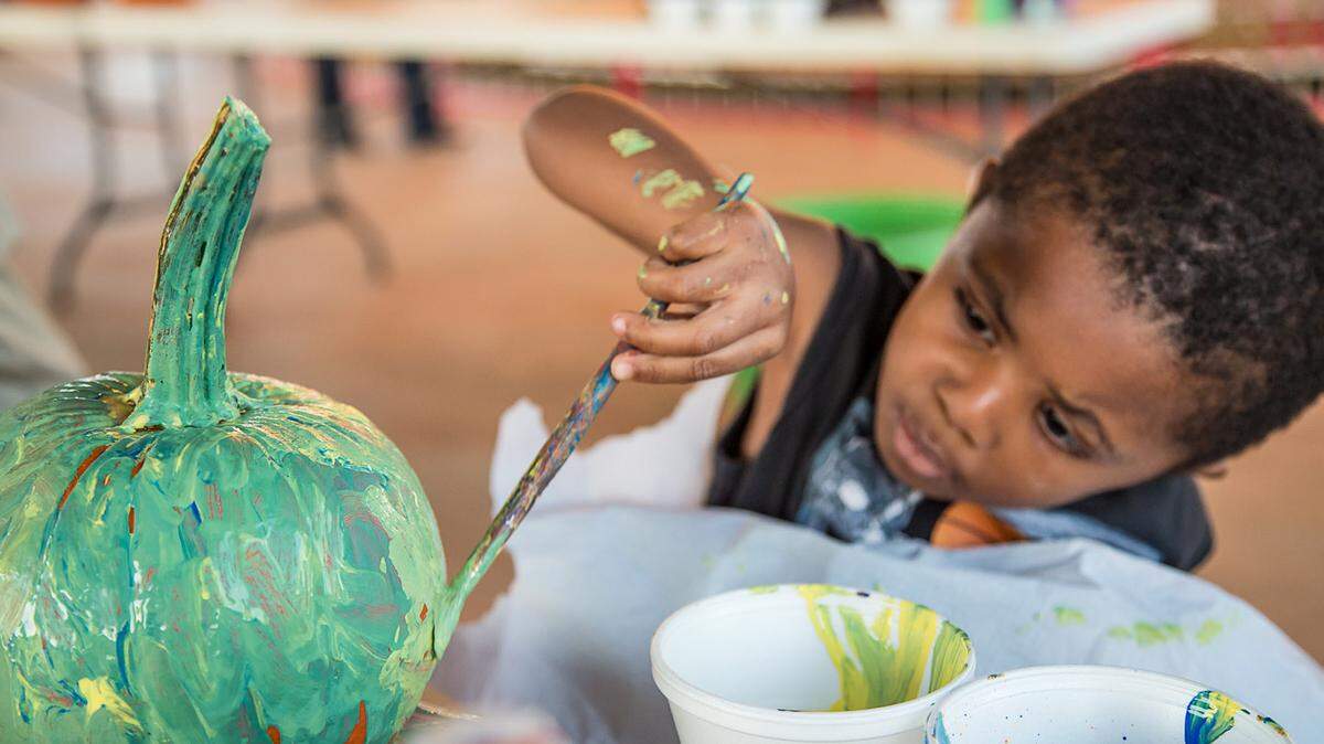 KING DAVIS/SPECIAL TO THE TELEGRAPHPumpkin carving and painting stations will be among the activities at this year's "Not So Spooky" Halloween Fest at the Rock Ranch.