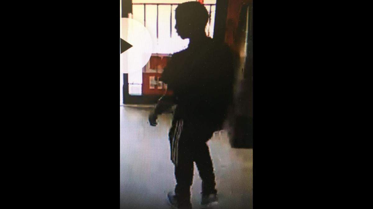 This man is wanted by the Bibb County Sheriff’s Office for questioning in connection with the slaying of a Gulf Food Mart clerk Tuesday morning.