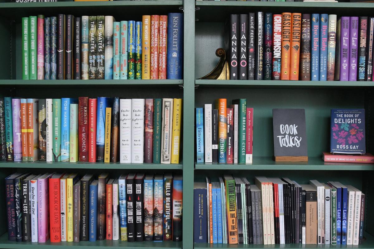 Shelves of books sit inside of Bear’s Books on Tuesday, July 30, 2024, in Macon, Georgia. Bear’s Books is self-described as “Macon’s newest literary haven” and will celebrate its one-year anniversary in October.