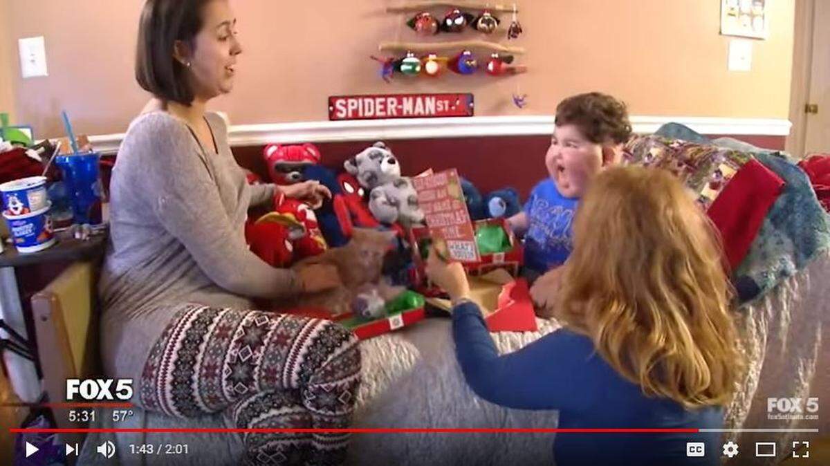 Brantley Dobbs, a 6-year-old cancer patient from Hiram received Christmas ornaments from around the world after a family friend posted his story on Facebook. He died peacefully Wednesday night surrounded by his family, according to a Hospice Atlanta Facebook post..