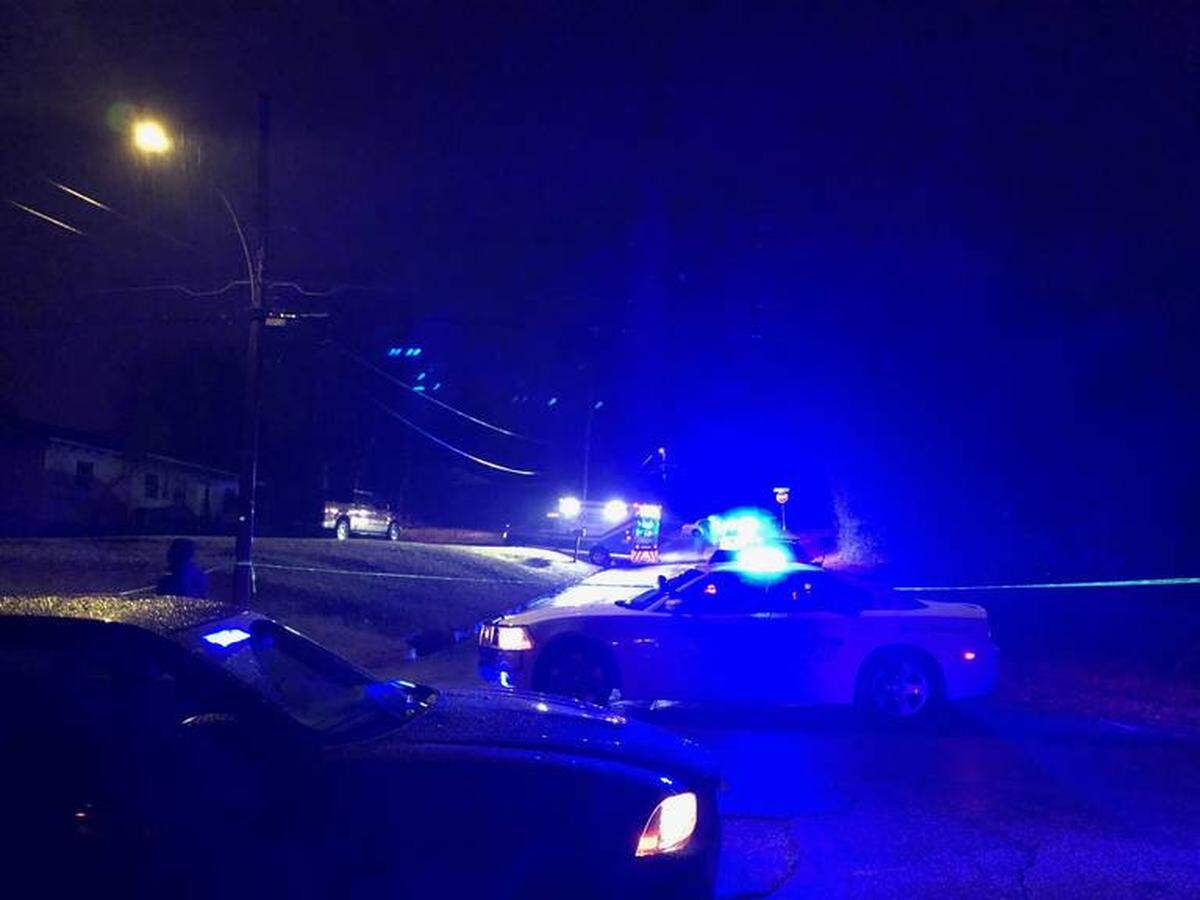 The scene on Winship Street the night Ida Mae Ford was shot to death earlier this year.