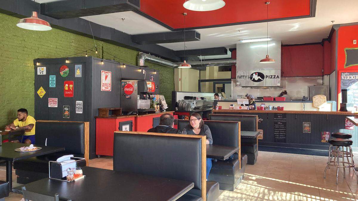 Fatty’s Pizza, a popular pizza joint in downtown Macon, is located downtown at 587 Cherry St.