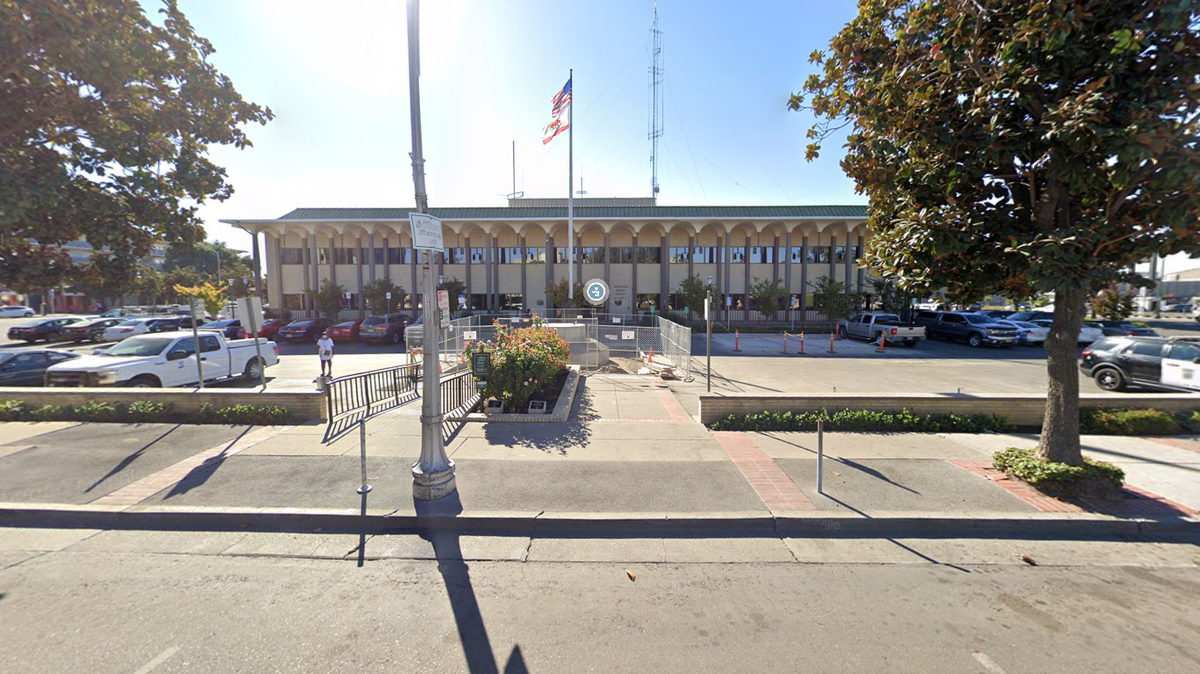 The Stockton Police Department in California says officers killed a man who came to the police station and started shooting.