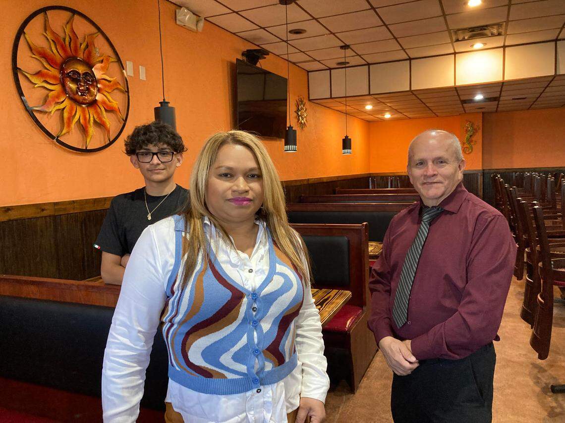 Medina’s Mexican Grill is coming soon to 1281 South Houston Lake Road in Warner Robins. From left to right, Daniel Hernandez, Yenny Aranda and Jesus Hernandez.