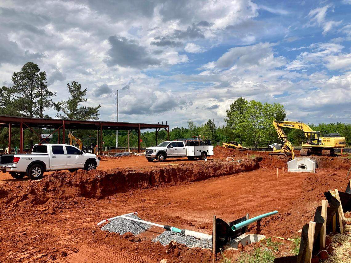 Construction has started on a second Perry location of Zaxby’s off Perry Parkway near Skweeky Clean Car Wash and a Wendy’s restaurant.