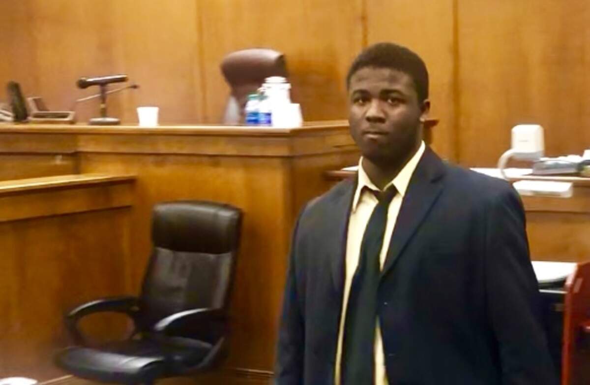 Aurie Mathis entering Bibb County Superior Court for his murder trial on Wednesday.