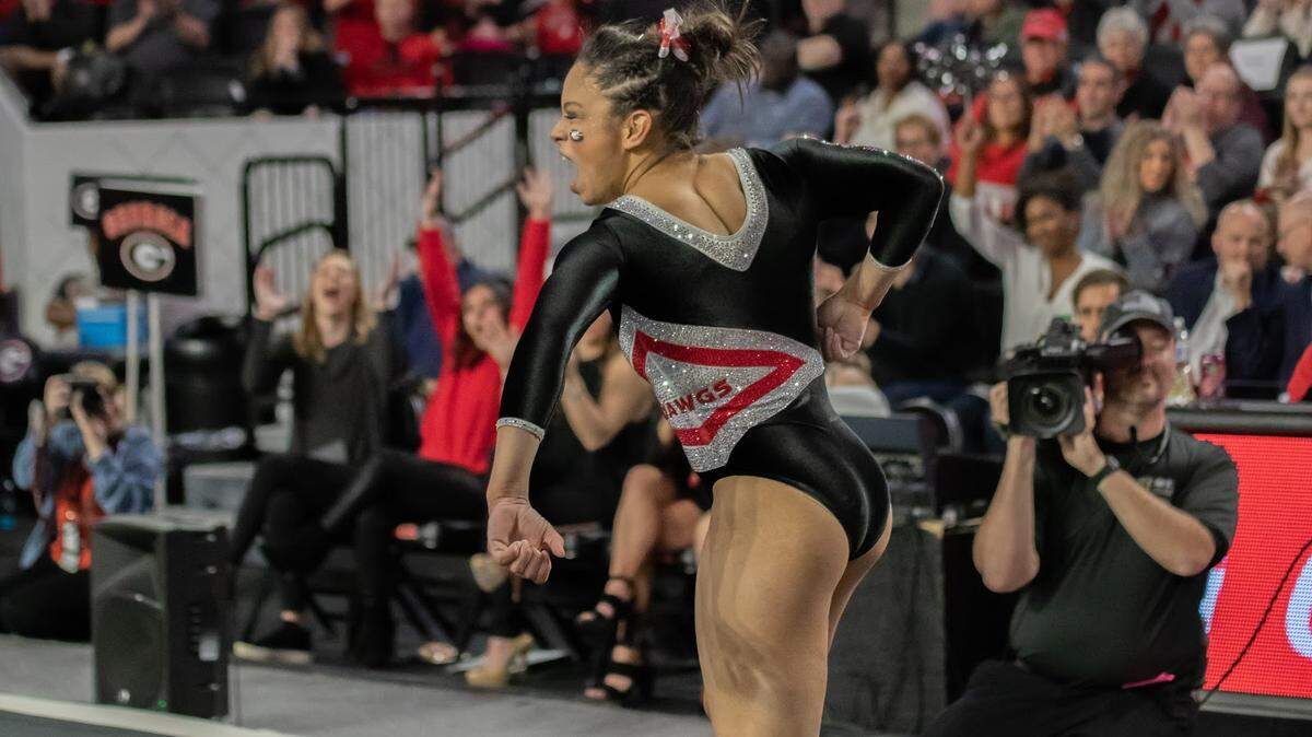 ‘Like a rock’: How Vega’s consistency, vault surge led GymDogs to season-high score