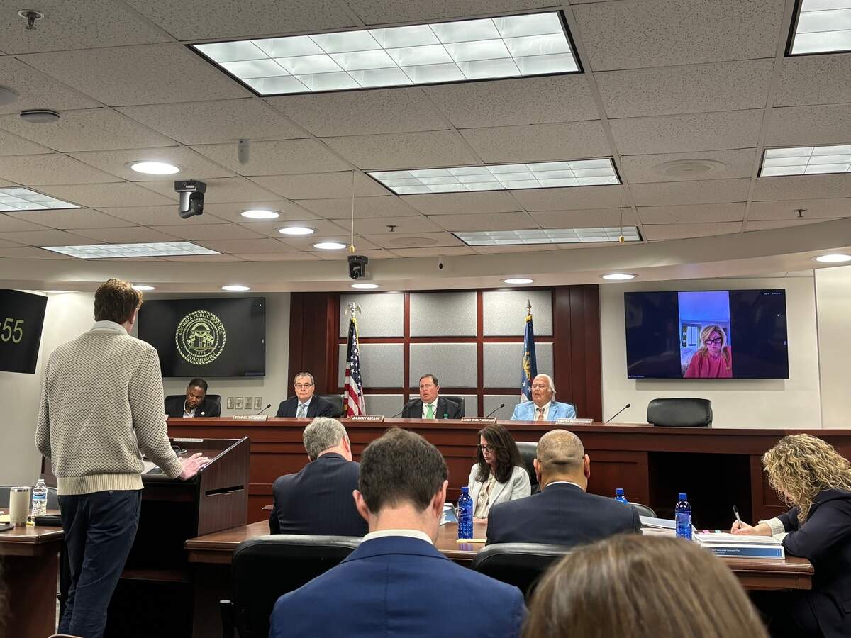 Jace Cooskey, Emory University class of 2028 and Jesup, Georgia native, spoke about how climate change and decisions made by the PSC affect rural Georgia communities.