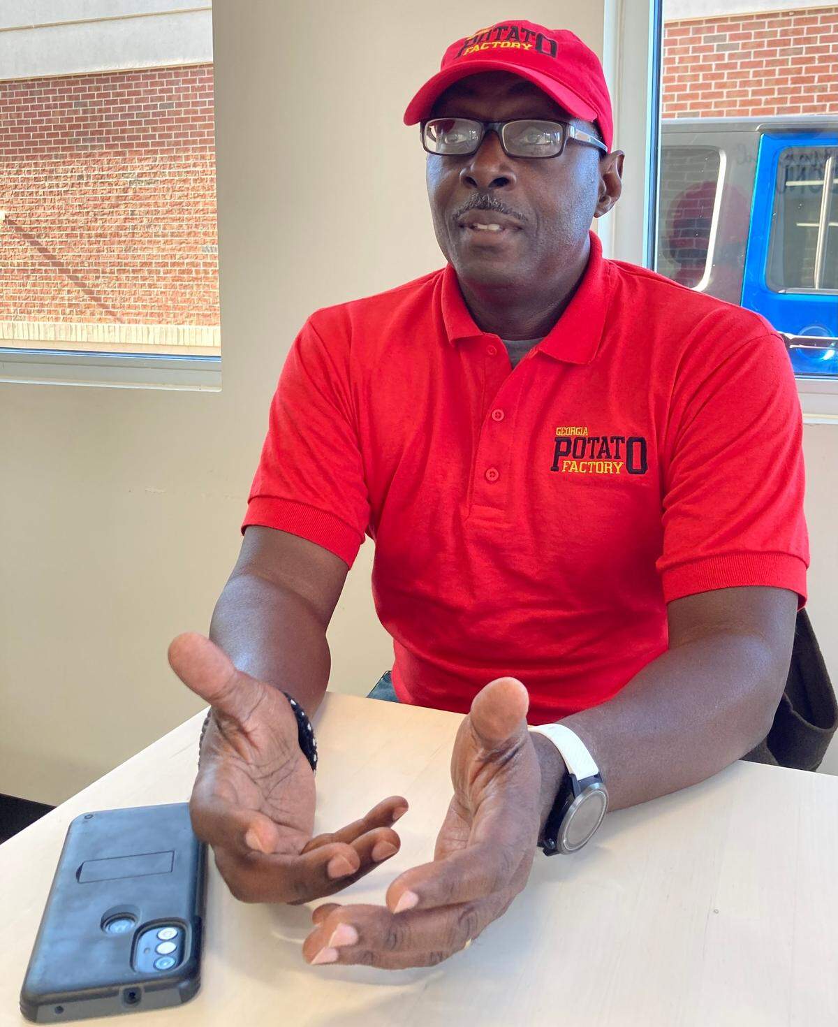 Shurrod Dickey, talks about the Georgia Potato Factory, a new restaurant that he and his wife are opening soon in Macon.