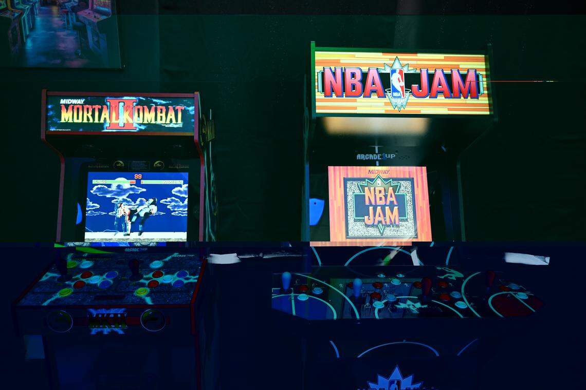 Two arcade games inside of Disconnect Gaming Lounge in Warner Robins. Owners Adam Edwards and Jay Wilson plan to bring more arcade games to the lounge that’s getting close to opening.