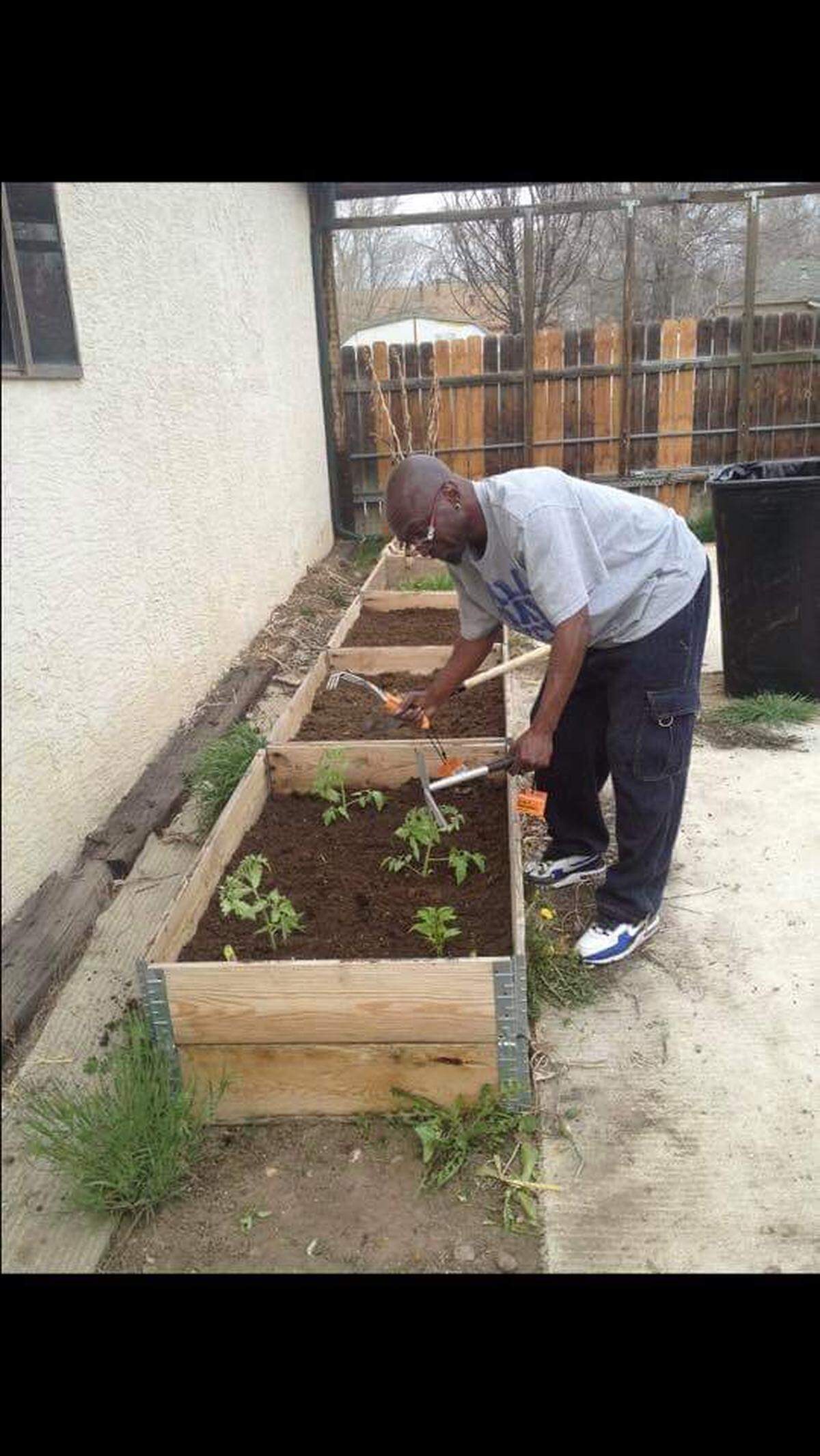 Willie Bonner tends to a garden in this undated photo, courtesy of Ryan Julison of Stewart Trial Attorneys. Bonner died Oct. 16, 2019, after being crushed by pallets at Nichiha plant in South Bibb County, Macon.