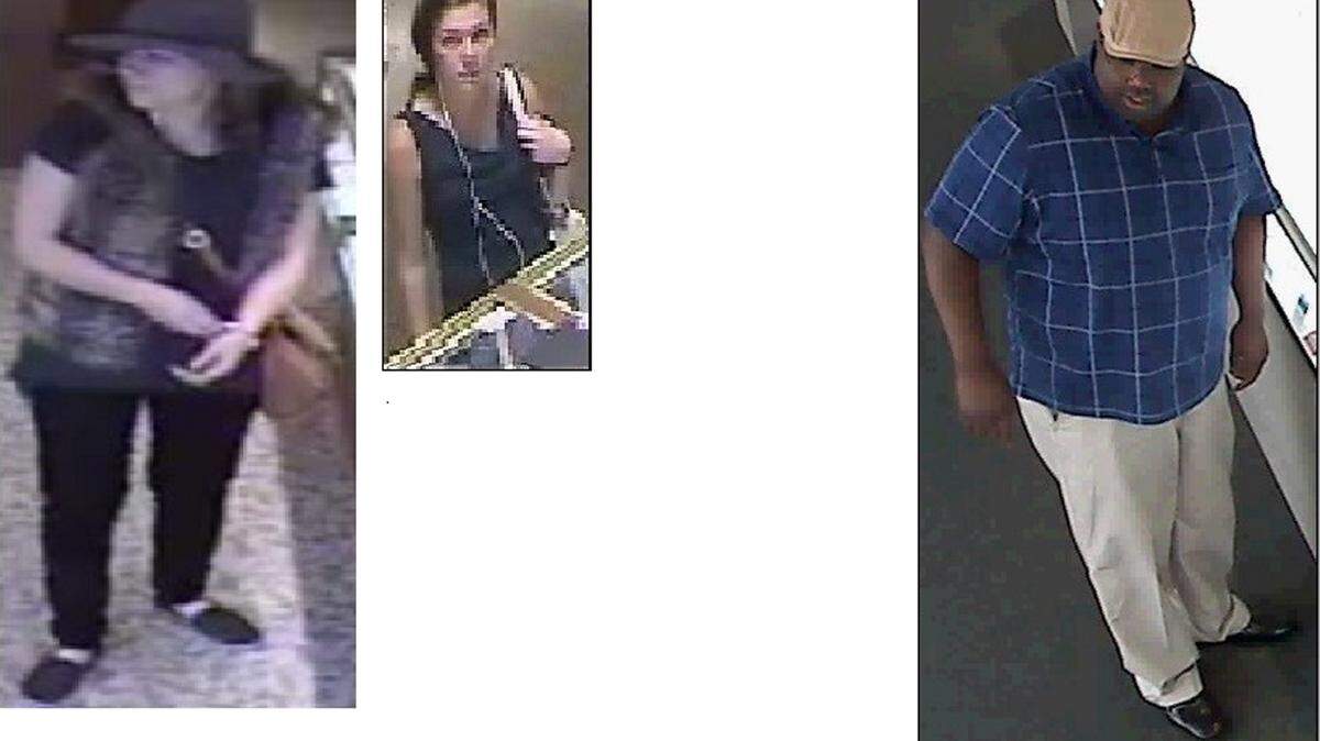 The man and woman pictured in these photos are suspected of armed robberies in Florida, Georgia, Tennessee and South Carolina.