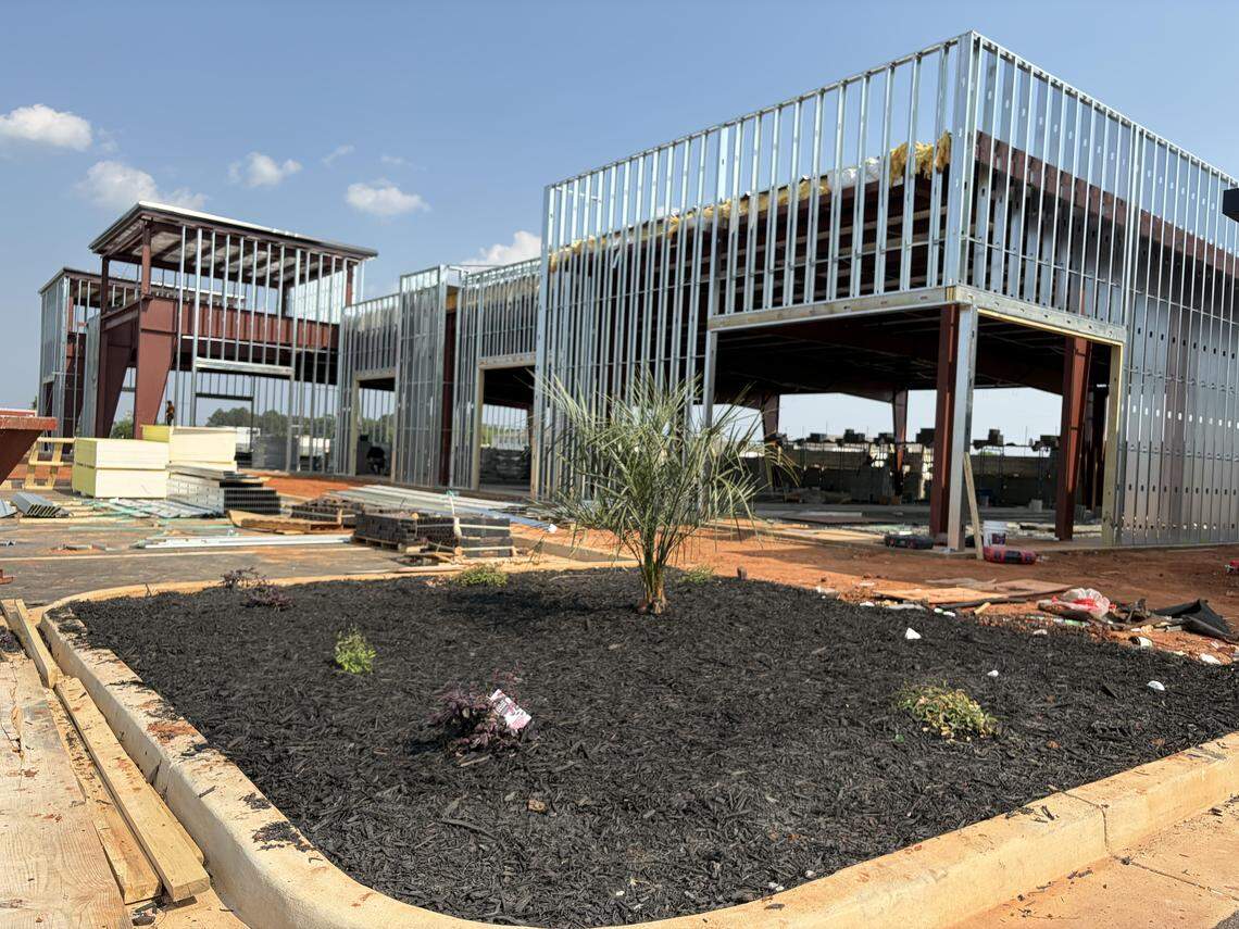 Phase 2 of the Shops at Aria under construction at 3151 Russell Parkway in Warner Robins.