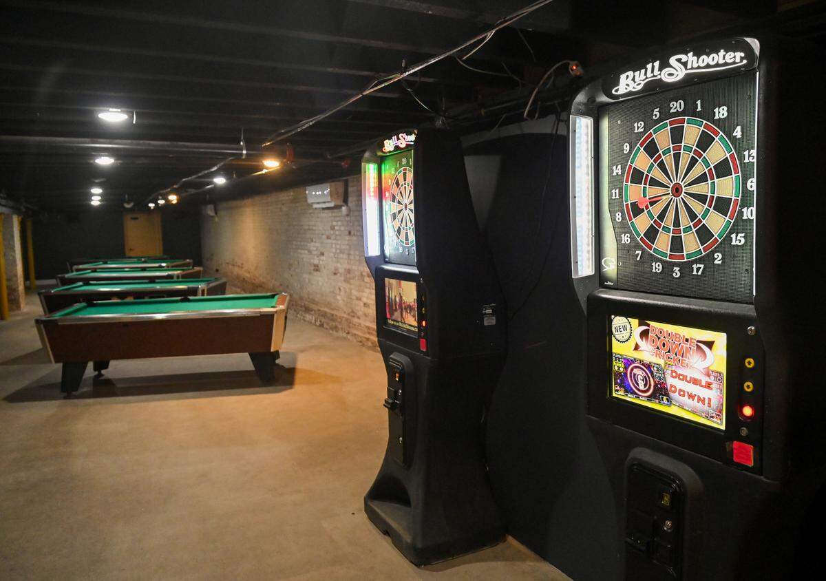 Pool tabes and dart boards available at The Brickhouse Pub & Grub at 458 Second St. in downtown Macon.