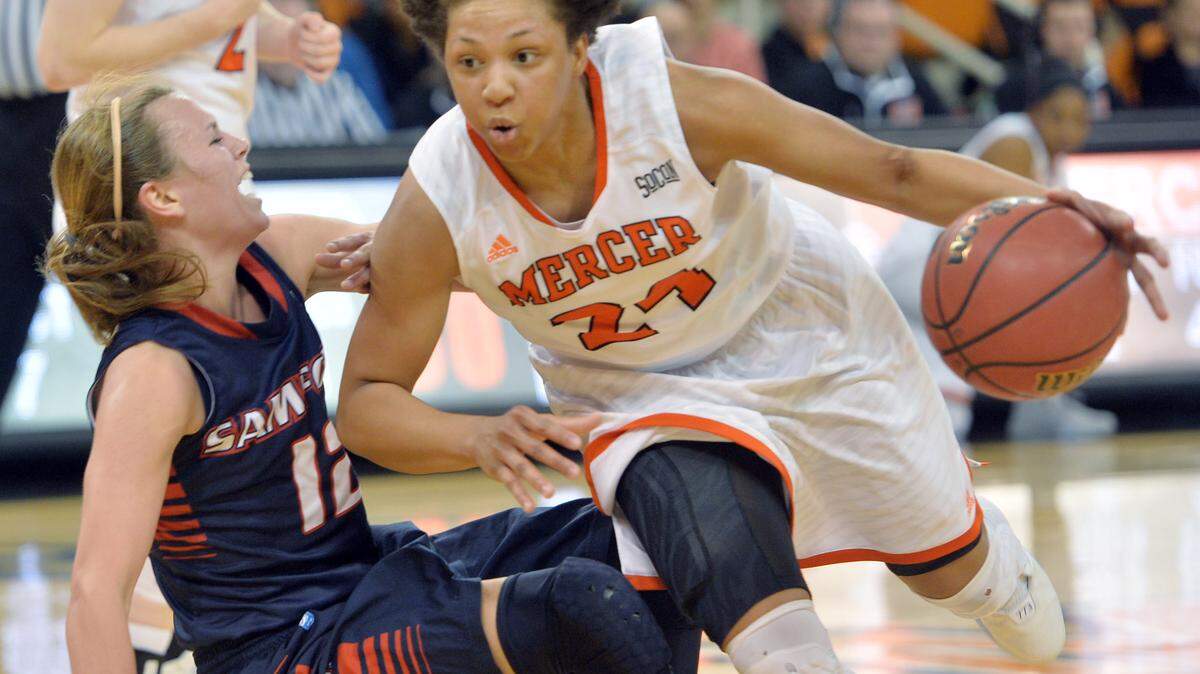 Mercer's Kahlia Lawrence (24) earned Southern Conference Player of the Year honors.