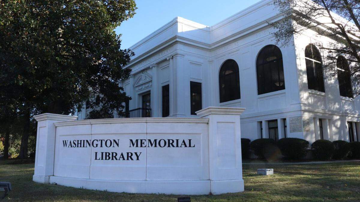The Washington Memorial Library located on Washington Ave. Washington Memorial Library celebrated its 100th birthday in November of 2023.