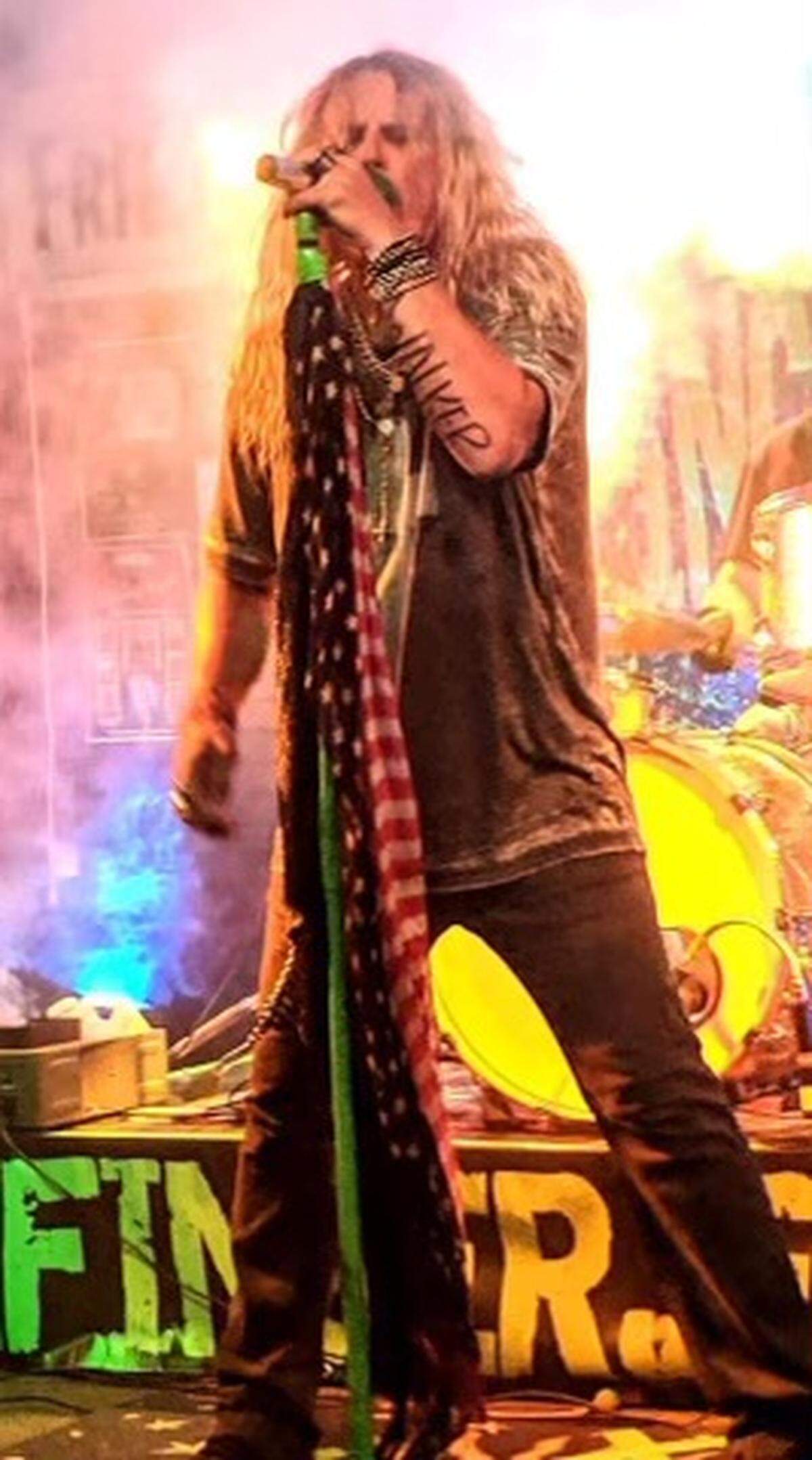 Mat Weber, founder of 2Finger Jester, performs in this file photo. The band has kept live hair-band rock and roll alive in Middle Georgia and across the southeast for 20-plus years.