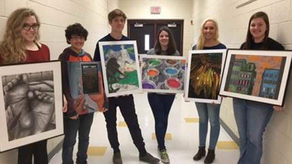 Pictured, from left, are Perry High School students Shelby Stamback, Savannah Bixler, Logan Hambrick, Taylor Owens, Ashley Wukasinovich and Madeline Roller. (Submitted photo)