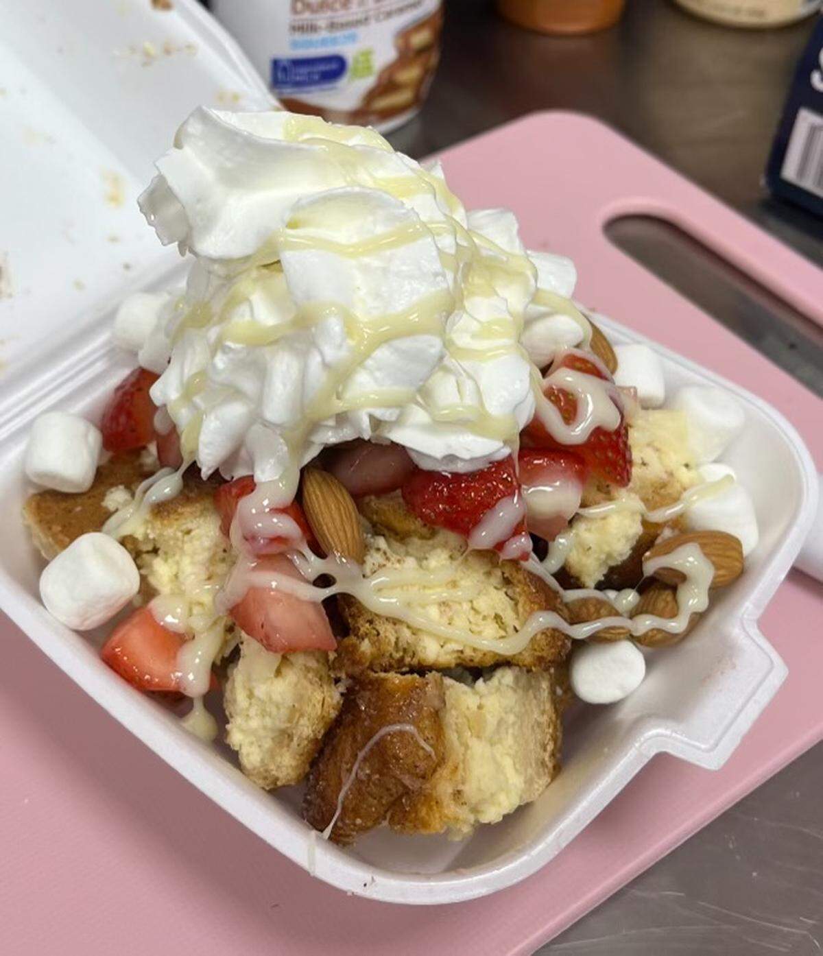 A churro cheesecake from La Fresita Loca, 3421 U.S. 41 North, Suite 3000B, Byron. The restaurant has a Byron mailing address but is located within Houston County.