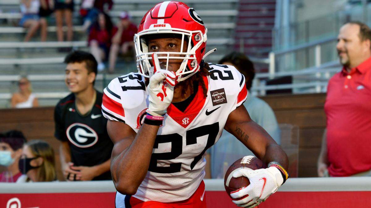 Georgia defensive back Eric Stokes (27)