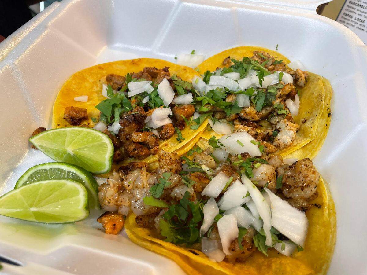 Street tacos from Don Pepe Taqueria & Country Diner in Warner Robins.