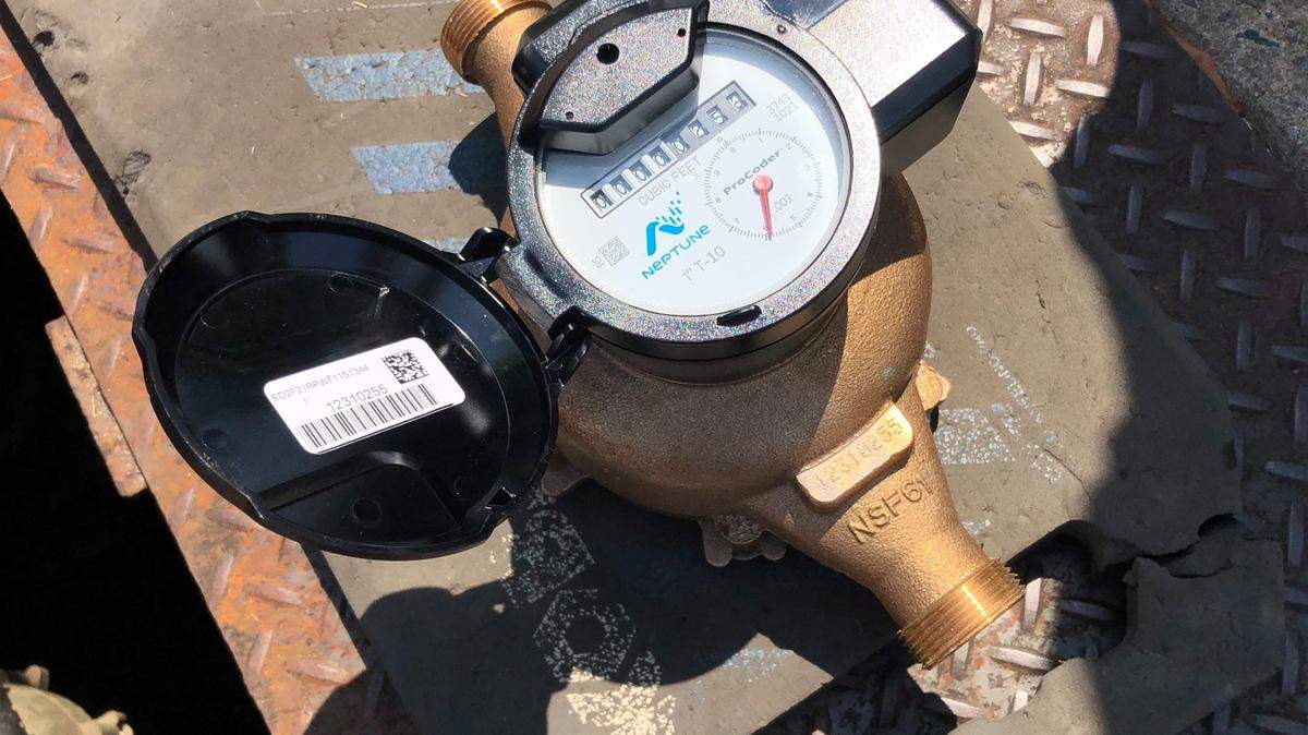 MWA’s new meters can be checked by lifting the black cap that covers the register head.