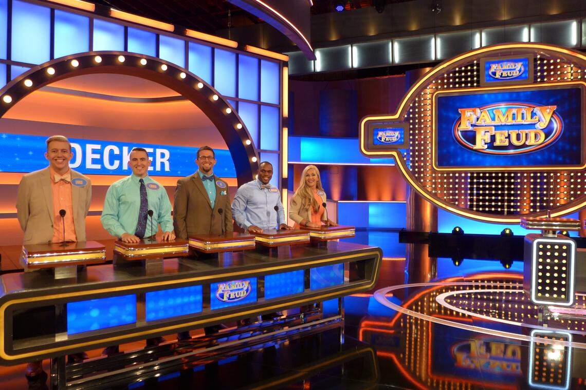 The Decker family of Byron on “Family Feud.”